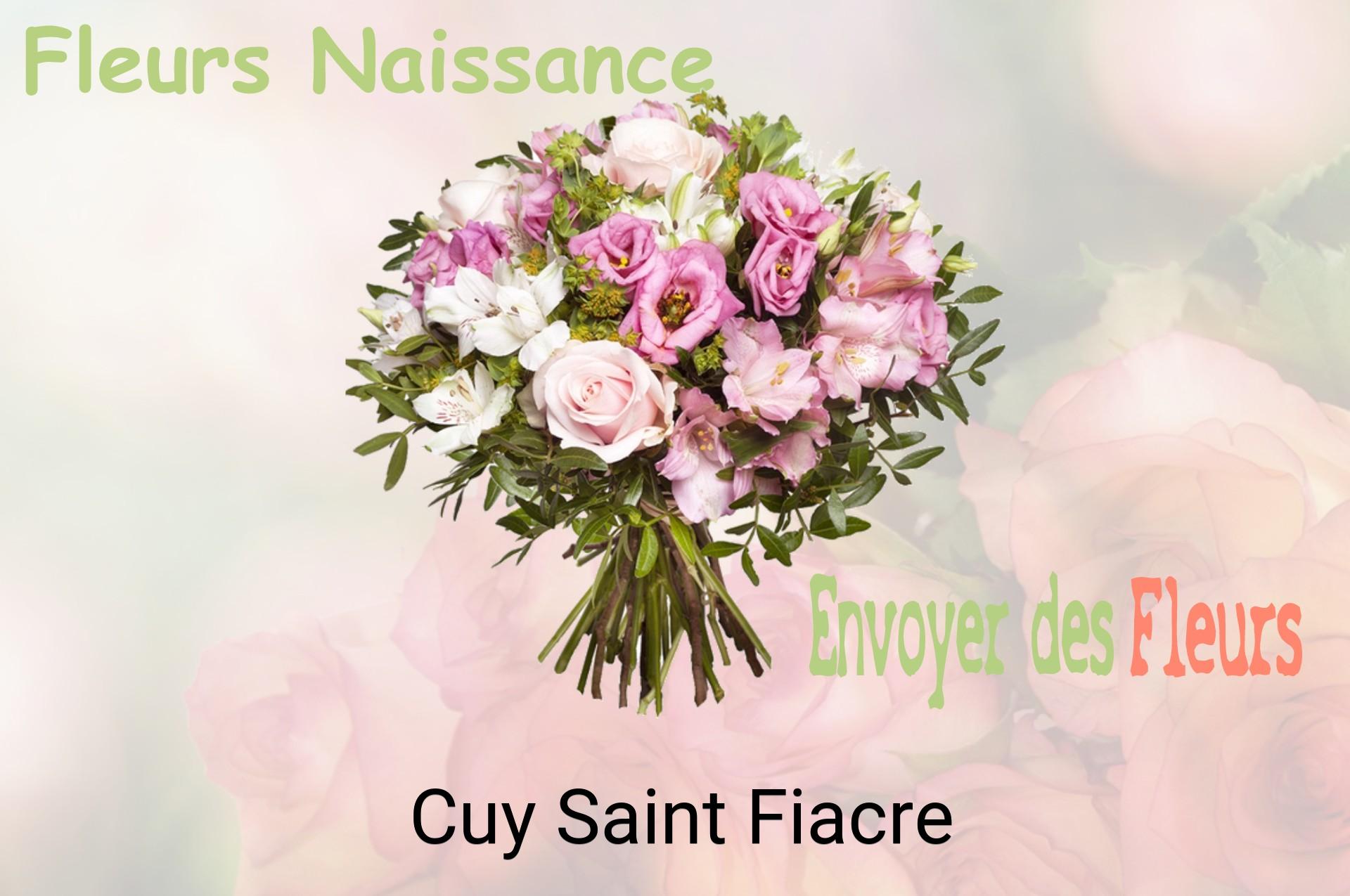 Bouquet de fleurs de naissance livré à Cuy-Saint-Fiacre